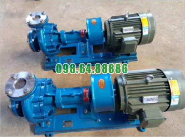 Bơm dầu nóng trục ngang RY50-32-160 công suất 3 kW, tốc độ 2900 vòng/phút, lưu lượng 12.5 m3/h, cột áp 30 m