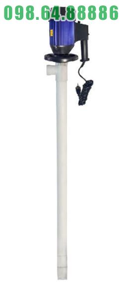 Bơm thùng phuy hóa chất công nghiệp JDT-600W-PTFE, chống ăn mòn axit – kiềm